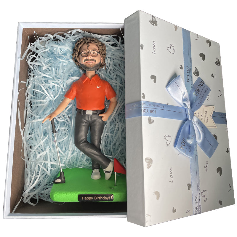 Father Golfing Custom Bobblehead