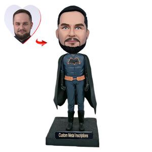 A Powerful Man Custom Bobblehead with Metal Inscription