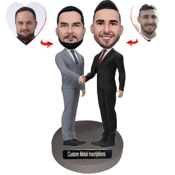 Bosses who Made The Deal Custom Bobblehead with Metal Inscription