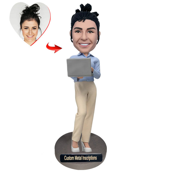 Work Elite Custom Bobblehead with   Metal Inscription