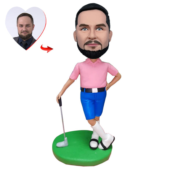 Golf Course Man Custom Bobblehead 