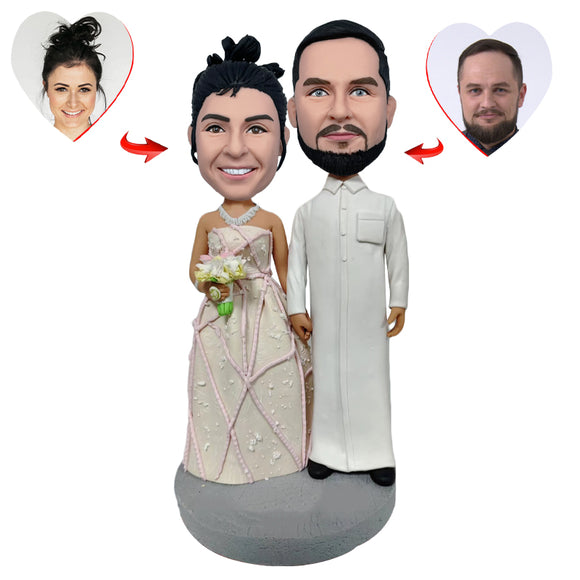 Arabian Style Robe Wedding Custom Bobblehead