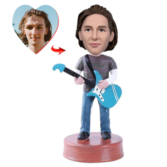 Electric Guitar Playing Custom Bobblehead