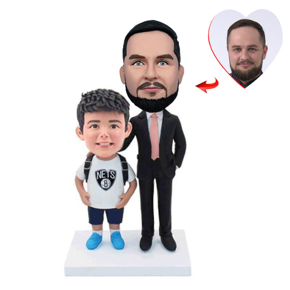 Father and Son Custom Bobbleheads