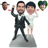 Happy Groomsman And Bridesmaid Custom Bobblehead