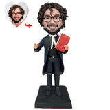 Lawyer With A Statute Book Custom Bobblehead