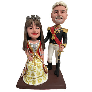 Royal Couple Custom Bobblehead